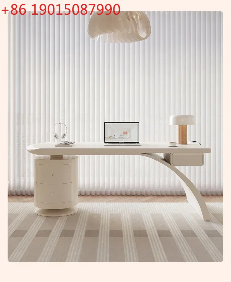 Modern Minimalist Desk French Cream Style Shaped Light Luxury Desk Solid Wood Computer Desk
Modern Minimalist Desk French Cream Style Shaped Light Luxury Desk Solid Wood Computer Desk
