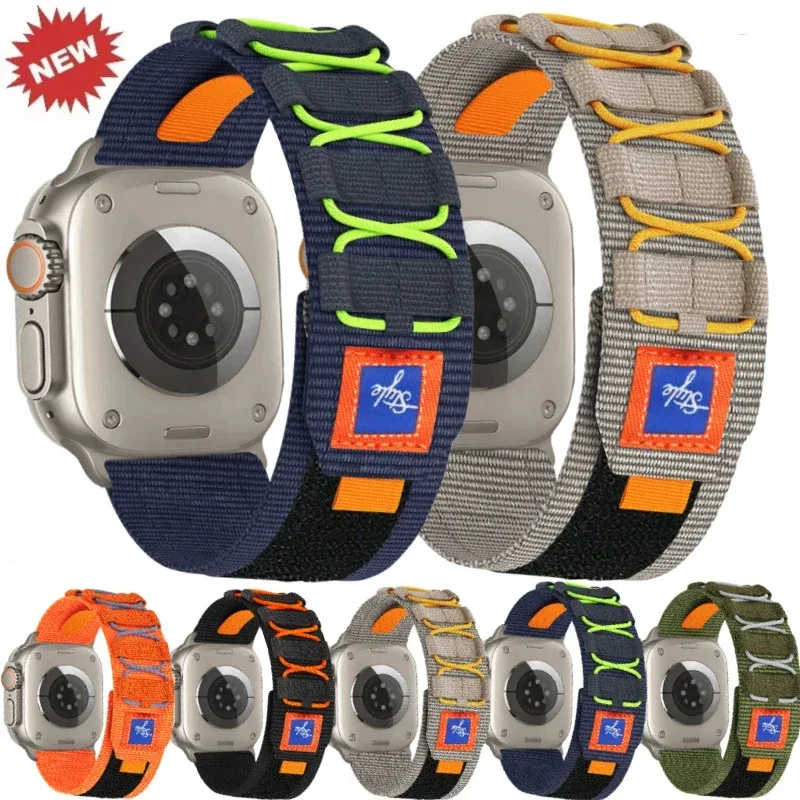 Nylon Five Loop Band For Apple Watch Ultra/2 49mm 10 9 8 7 6 5 4 SE Sports Wristband iWatch 45mm 44mm 46mm 42mm 41mm 40mm Strap
Nylon Five Loop Band For Apple Watch Ultra/2 49mm 10 9 8 7 6 5 4 SE Sports Wristband iWatch 45mm 44mm 46mm 42mm 41mm 40mm Strap