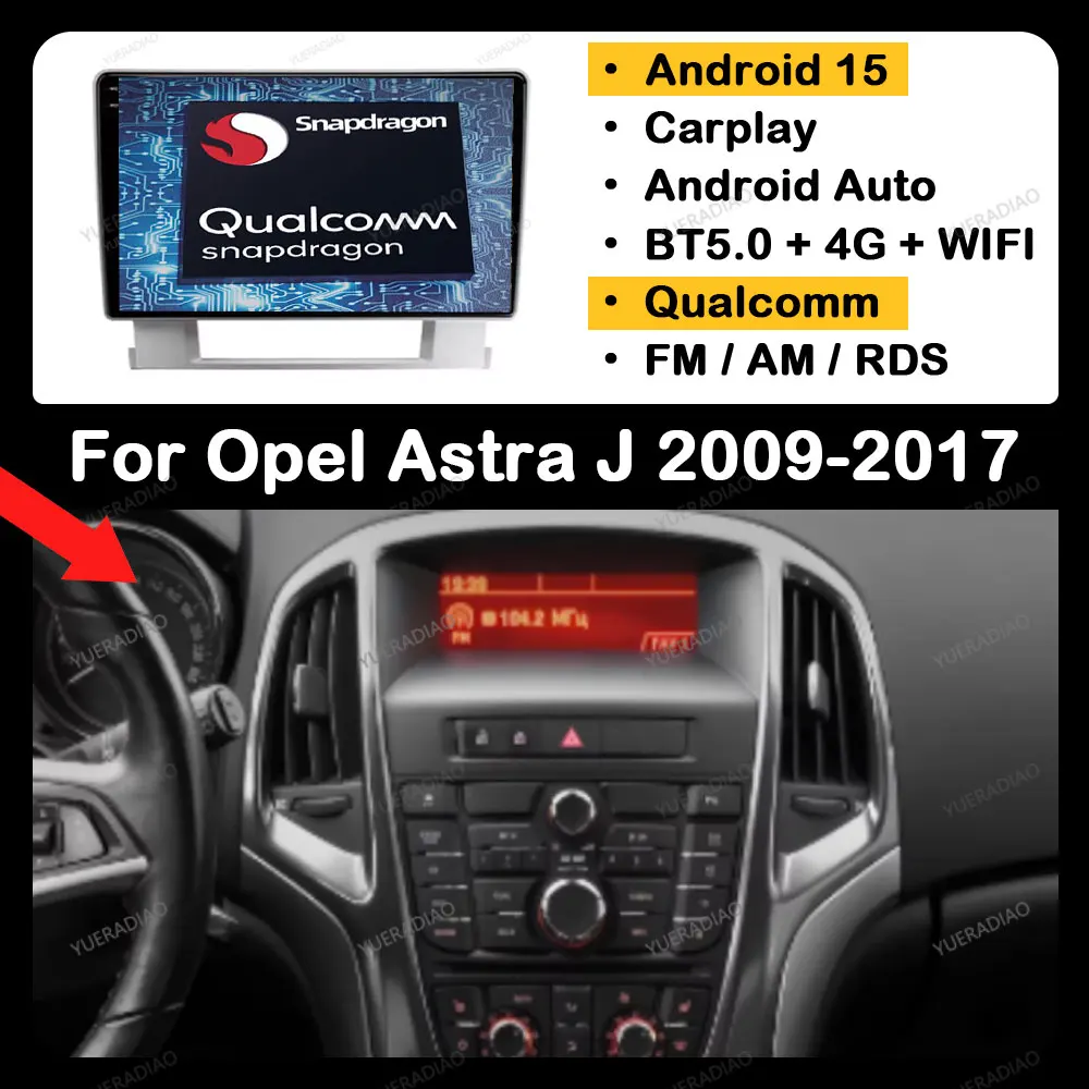 Автомобильный радиоприемник Android 15 для Opel Astra J 2009-2017 для Buick Excelle 2 2009-2015, мультимедийный стерео видеоплеер, 4G WIFI 2DIN BT
Автомобильный радиоприемник Android 15 для Opel Astra J 2009-2017 для Buick Excelle 2 2009-2015, мультимедийный стерео видеоплеер, 4G WIFI 2DIN BT