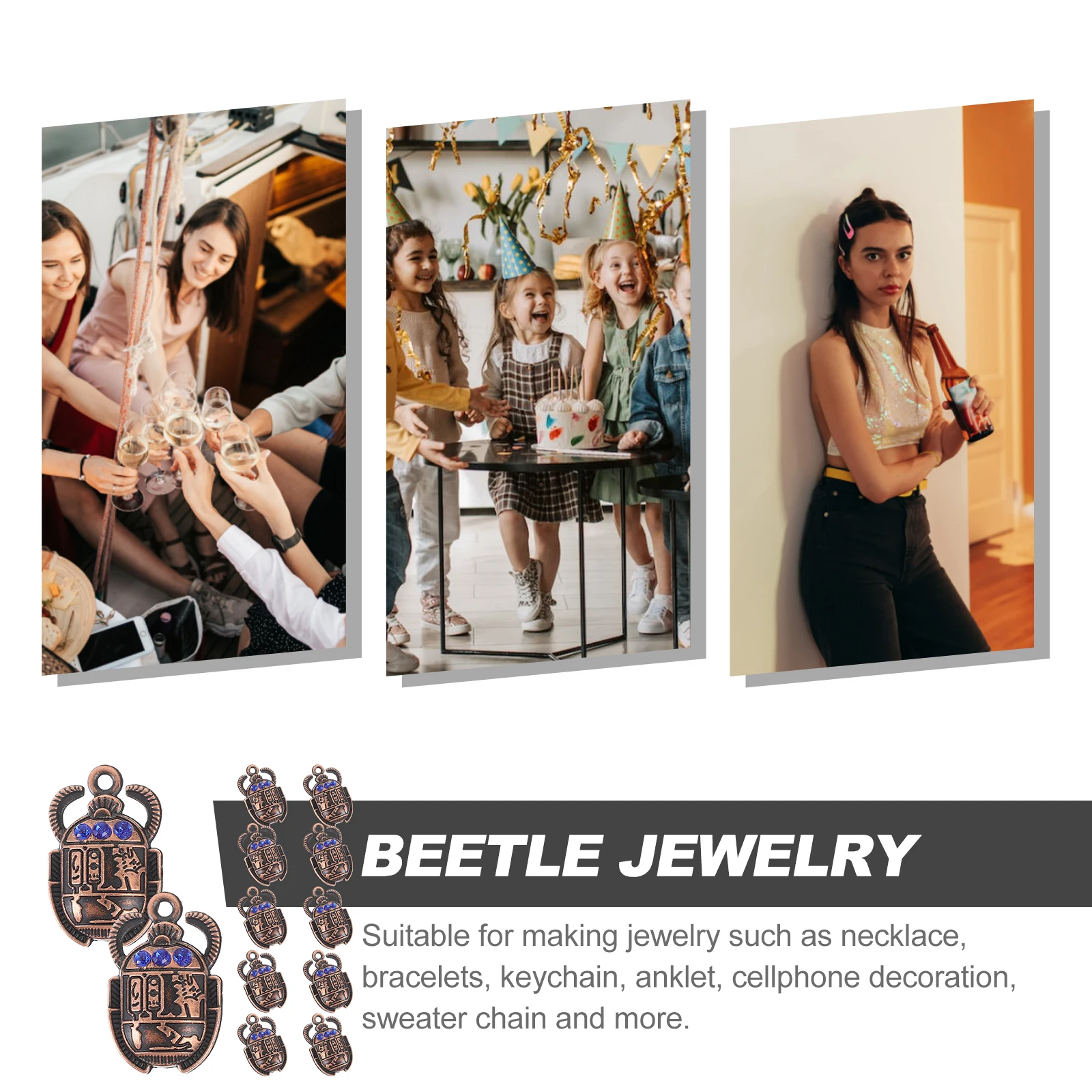 20 Pcs 26x16mm Beetle Charm Pendant DIY Accessories for Necklace Bracelet Scarab Alloy Jewelry Crafts Gifts
20 Pcs 26x16mm Beetle Charm Pendant DIY Accessories for Necklace Bracelet Scarab Alloy Jewelry Crafts Gifts