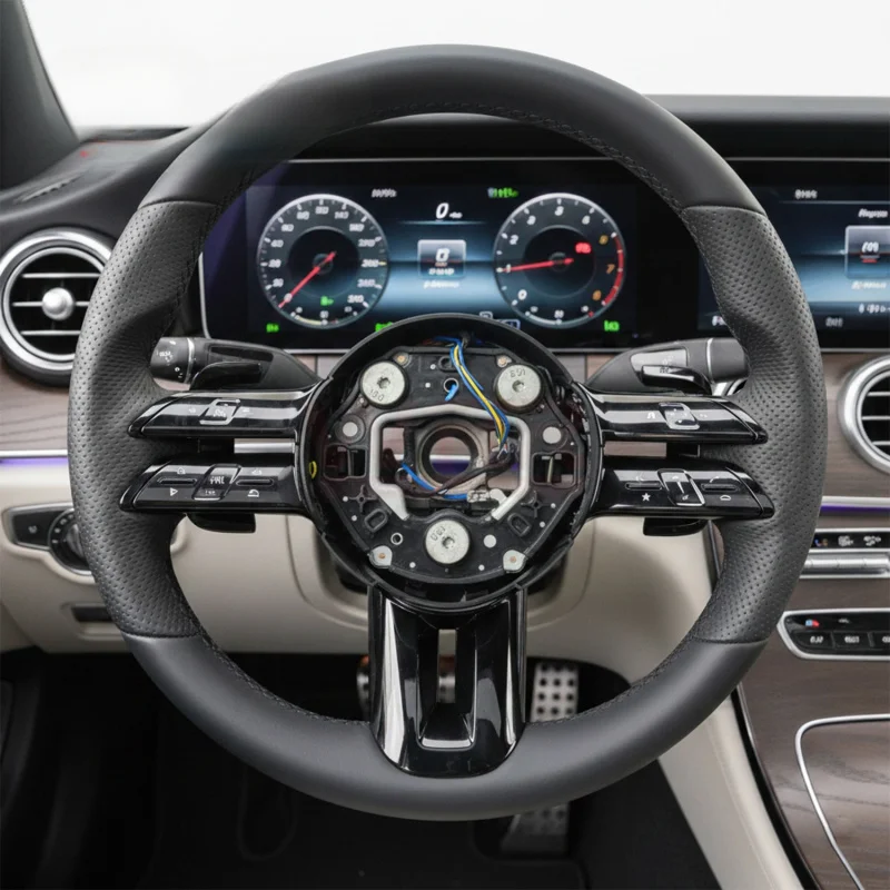 For Mercedes-Benz W223 W205 W212 W222 W463 W464 W213 W204 W218 E63 GLS Dragonfly Black Knight Leather Steering Wheel
For Mercedes-Benz W223 W205 W212 W222 W463 W464 W213 W204 W218 E63 GLS Dragonfly Black Knight Leather Steering Wheel