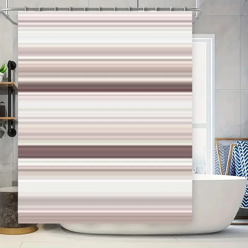 Luxury Shower Curtain Modern Striped Print Design, Waterproof Fabric for Bathrooms Decor Size: 180 x 240cm (71x95inch)
Luxury Shower Curtain Modern Striped Print Design, Waterproof Fabric for Bathrooms Decor Size: 180 x 240cm (71x95inch)