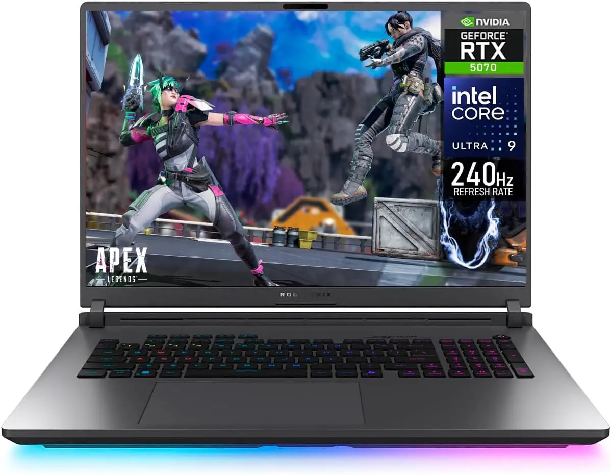 ASUS ROG Strix G18 2025 Gaming Laptop 18 2 5K 240Hz Intel Core Ultra 9 275HX RTX 5070 64GB RAM 1TB SSD RGB KB WIN11
ASUS ROG Strix G18 2025 Gaming Laptop 18 2 5K 240Hz Intel Core Ultra 9 275HX RTX 5070 64GB RAM 1TB SSD RGB KB WIN11