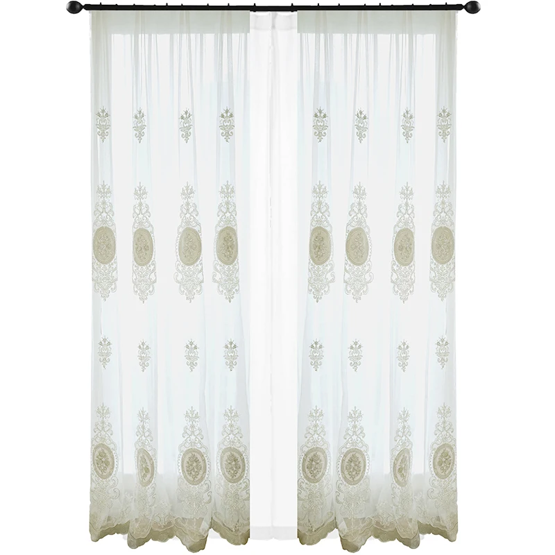 French Window Screen Light Luxury Bedroom Curtain Living Room European White Embroidered Embroidery Screen Curtain
French Window Screen Light Luxury Bedroom Curtain Living Room European White Embroidered Embroidery Screen Curtain