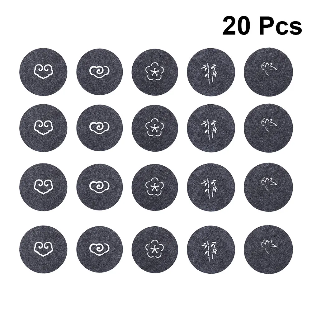 20 Pcs Absorbent Coaster Felt Drink Skidproof Pad Anti Mat Water Absorb Classic Hollow Pattern Table Protection
20 Pcs Absorbent Coaster Felt Drink Skidproof Pad Anti Mat Water Absorb Classic Hollow Pattern Table Protection