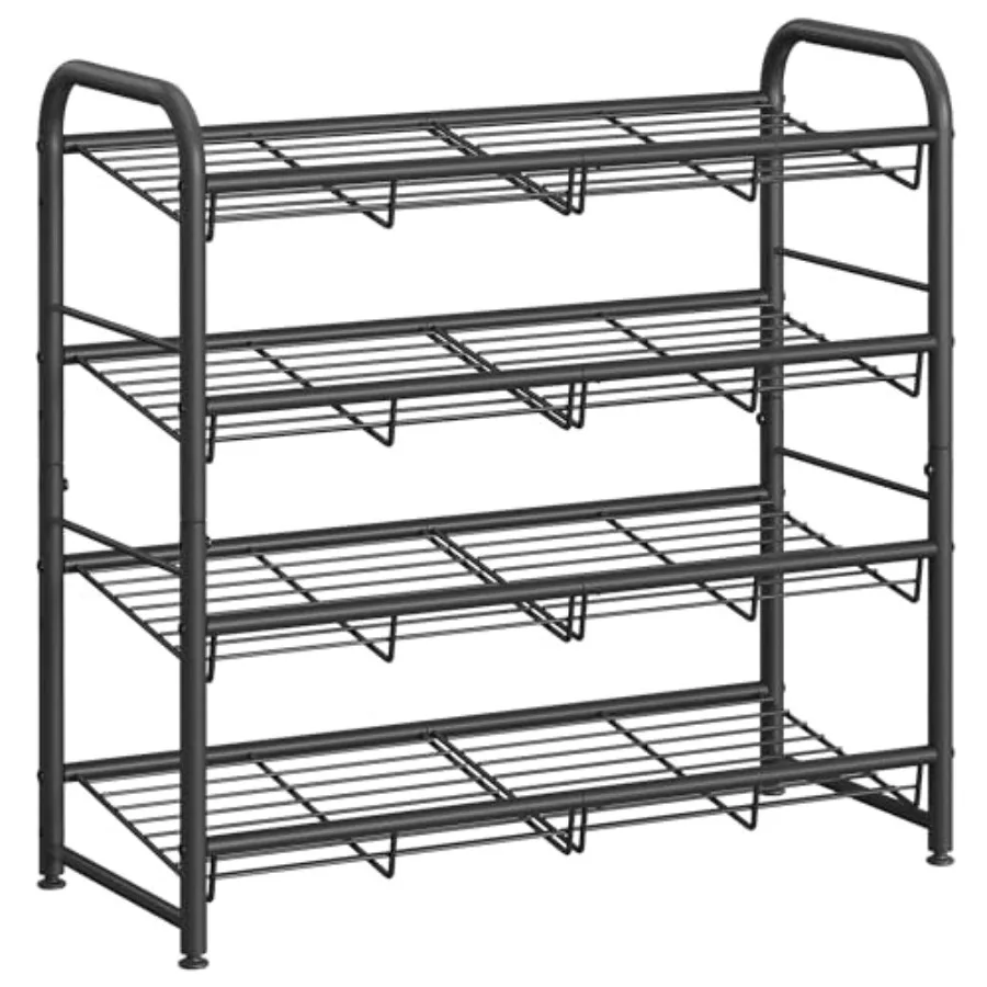 Stackable Shoe Rack 4 Tier Metal Shoes Rack Storage Shelf Holds up to 16 Pairs Shoes Adjustable Slanted Shelves Shoe Tower Orga
Stackable Shoe Rack 4 Tier Metal Shoes Rack Storage Shelf Holds up to 16 Pairs Shoes Adjustable Slanted Shelves Shoe Tower Orga