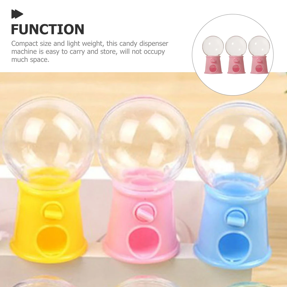 3pcs Mini Gum Ball Candy Machine for Kids Yellow Creative Toy Plastic Gumballs Machines Kids Candy Dispenser Game Accessories
3pcs Mini Gum Ball Candy Machine for Kids Yellow Creative Toy Plastic Gumballs Machines Kids Candy Dispenser Game Accessories