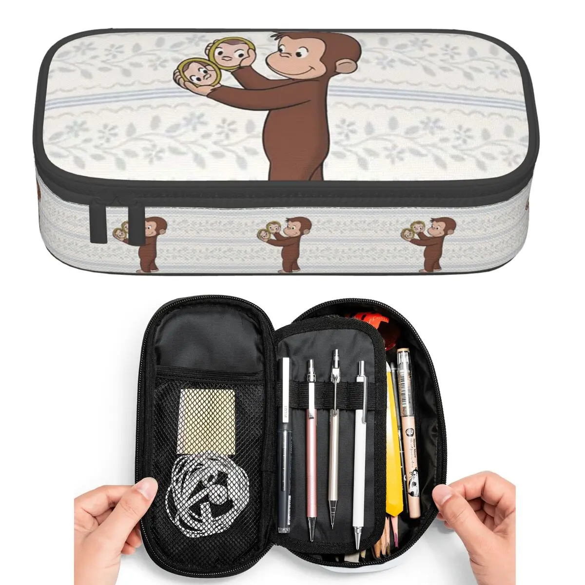 Curious George Monkey Cartoon Animation Pencil Cases for Students Pen Box Pencil Bag Large Capacity Pencil Pouch Pen Holder
Curious George Monkey Cartoon Animation Pencil Cases for Students Pen Box Pencil Bag Large Capacity Pencil Pouch Pen Holder