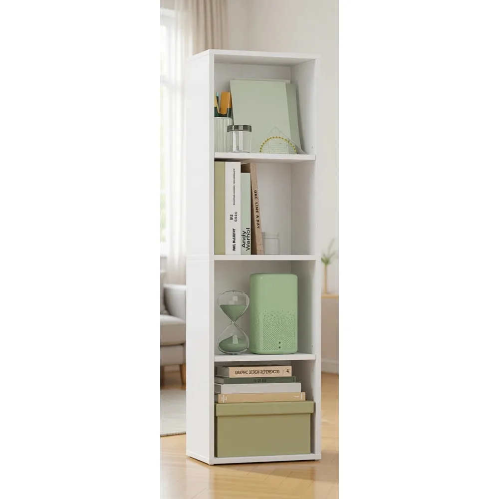 4-Tier Open Bookshelf 9.4x11.8x41.7 Inches Cloud White Living Room Home Office Dining Room Storage
4-Tier Open Bookshelf 9.4x11.8x41.7 Inches Cloud White Living Room Home Office Dining Room Storage