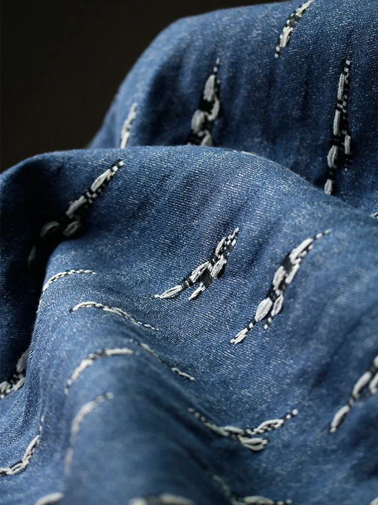 Fabric Wide 140cmx50cm Denim Double-Sided Blue Drawstring Texture Thickened DIY Hand-Stitched Autumn and Winter Pants Clothing
Fabric Wide 140cmx50cm Denim Double-Sided Blue Drawstring Texture Thickened DIY Hand-Stitched Autumn and Winter Pants Clothing