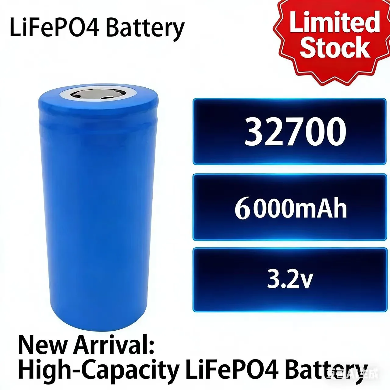 Original 32700 6000mAh 3.2V Lifepo4 Rechargeable Battery, Professional Lithium Iron Phosphate Power Battery 5ah
Original 32700 6000mAh 3.2V Lifepo4 Rechargeable Battery, Professional Lithium Iron Phosphate Power Battery 5ah