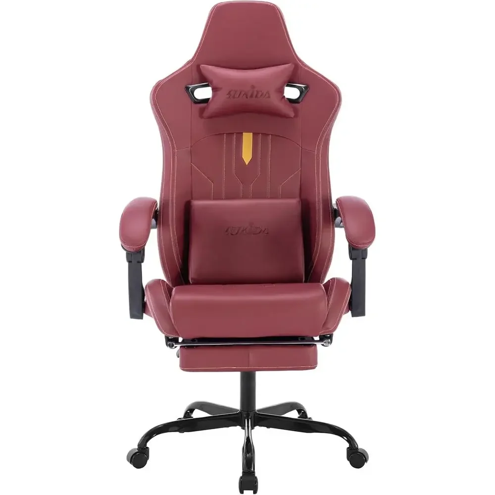 Ergonomic Gaming Chair with Adjustable Rocker Recliner for Comfortable Office and Adult Use
Ergonomic Gaming Chair with Adjustable Rocker Recliner for Comfortable Office and Adult Use