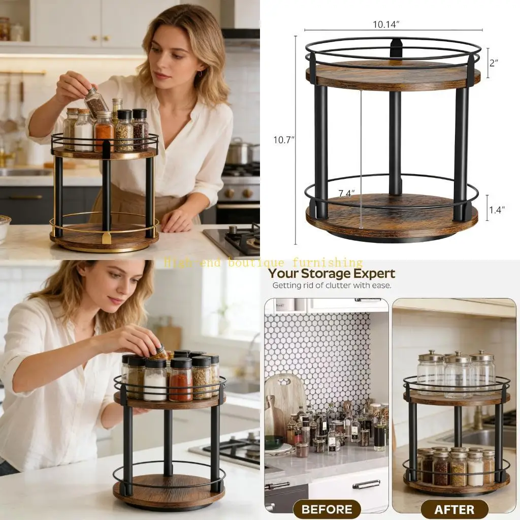 L9NB Round Kitchen Counter planner With Smooth Turning Design For Storing Jars Bottles And Spices
L9NB Round Kitchen Counter planner With Smooth Turning Design For Storing Jars Bottles And Spices