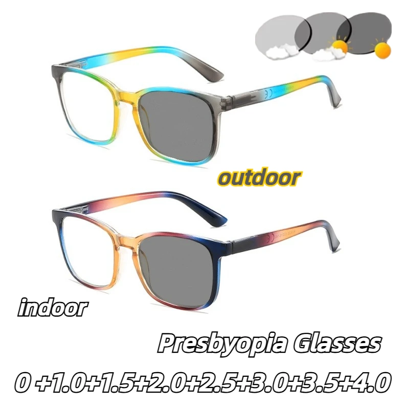 New Fashion Photochromic Reading Glasses Neutral High-definition Anti-blue Light Eye Protection Presbyopia Glasses 0 TO +4.0
New Fashion Photochromic Reading Glasses Neutral High-definition Anti-blue Light Eye Protection Presbyopia Glasses 0 TO +4.0