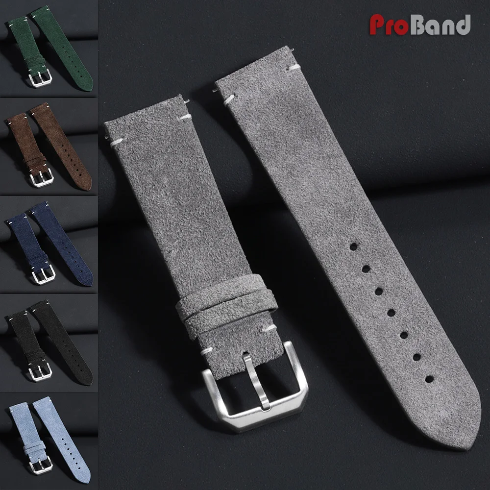 New 20mm 22mm Soft Suede Watch Band for Seiko for Omega Universal Quick Release Bracelet Men Women Gray Wristbelt Calfskin Strap
New 20mm 22mm Soft Suede Watch Band for Seiko for Omega Universal Quick Release Bracelet Men Women Gray Wristbelt Calfskin Strap