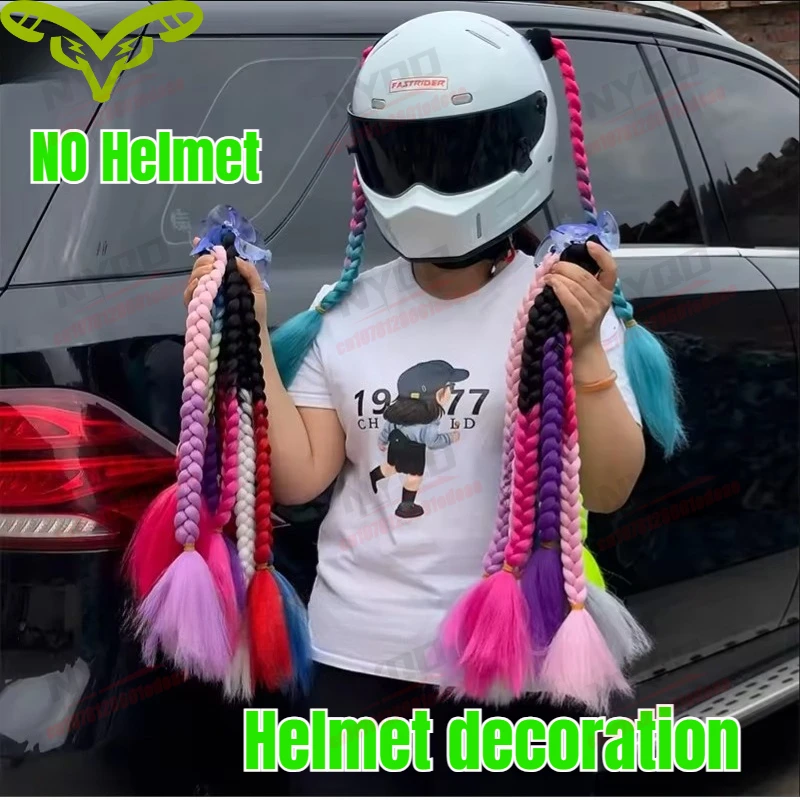 2PCS Motorcycle Helmet Wig Fake Hair Braided Ears Decor for LS2 FF906 Helmet Girls Accessories
2PCS Motorcycle Helmet Wig Fake Hair Braided Ears Decor for LS2 FF906 Helmet Girls Accessories