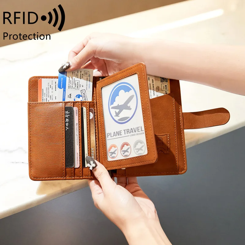 Дорожный кошелек для паспорта, женский и мужской держатель для карт, RFID-блокировка, сумка для удостоверения личности, держатель для билетов на самолете, многофункциональные кошельки
Дорожный кошелек для паспорта, женский и мужской держатель для карт, RFID-блокировка, сумка для удостоверения личности, держатель для билетов на самолете, многофункциональные кошельки