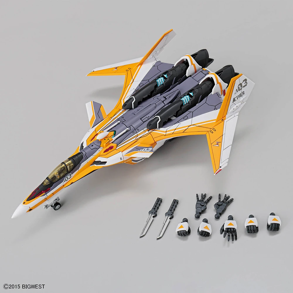 BANDAI HG 1/100 VF-31E Siegfried (Chuck Mustang Machine) Model Kit Anime Fighter Assembly Model Anime Action Figure Toy
BANDAI HG 1/100 VF-31E Siegfried (Chuck Mustang Machine) Model Kit Anime Fighter Assembly Model Anime Action Figure Toy