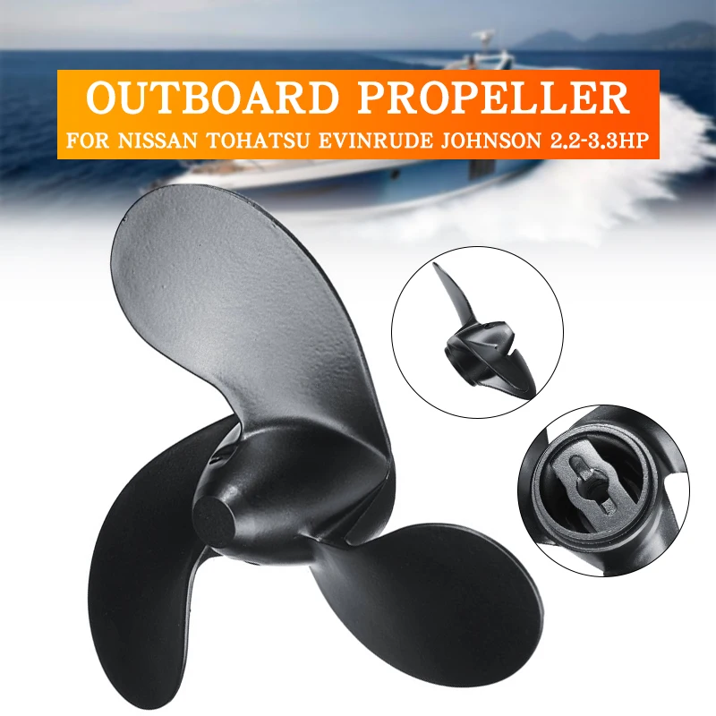 Outboard Propeller For Nissan Tohatsu Evinrude Johnson 2.2-3.3 HP Aluminum Alloy Marine Outboard Motor Propeller 7.4x5.7
Outboard Propeller For Nissan Tohatsu Evinrude Johnson 2.2-3.3 HP Aluminum Alloy Marine Outboard Motor Propeller 7.4x5.7