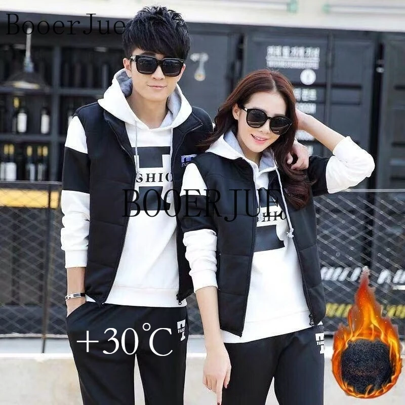 3 Pieces Set Hoodies+Vest+Pants Casual Track Suit Clothing Coats Winter Thick Warm Tracksuit for Couple Printed Mens Set Vest
3 Pieces Set Hoodies+Vest+Pants Casual Track Suit Clothing Coats Winter Thick Warm Tracksuit for Couple Printed Mens Set Vest