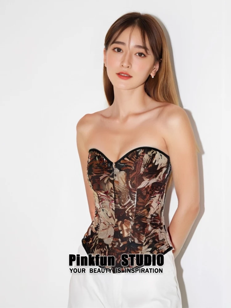 Pinkfun Court Ретро Картина маслом Апей Одежда Fibone Корсет Верхняя одежда Талия Cincher Beau Body Top ort Street Sle
Pinkfun Court Ретро Картина маслом Апей Одежда Fibone Корсет Верхняя одежда Талия Cincher Beau Body Top ort Street Sle