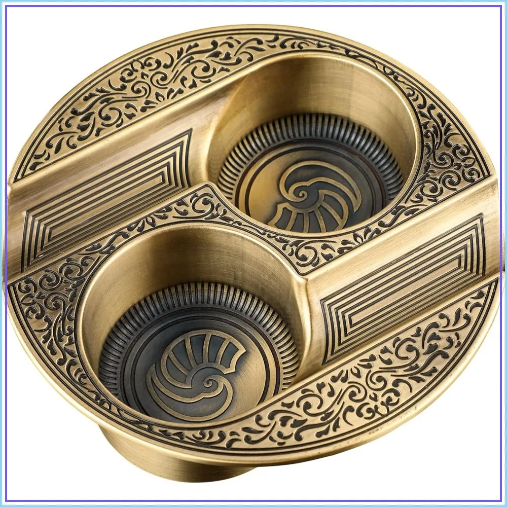 Metal Cigar Ashtray for Patio/Home/Table - Modern Design, Gold
Metal Cigar Ashtray for Patio/Home/Table - Modern Design, Gold