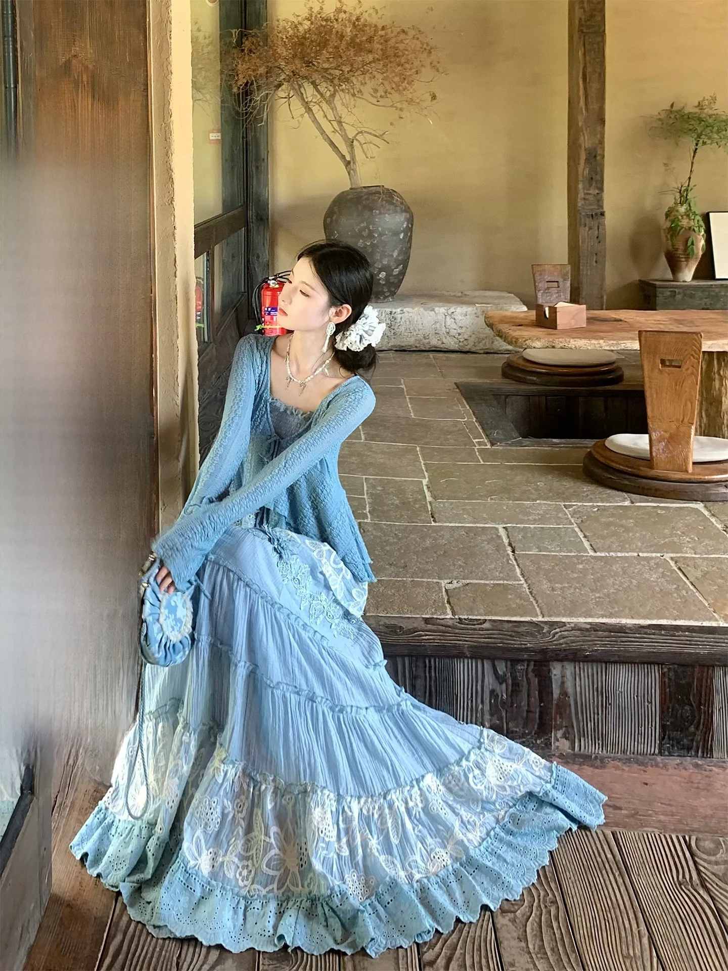 Walkink Free Poem Knitted Coat with Bell Sves And Lace Hem Two Colors Spring Summer Open Cardigan Jaet for Women
Walkink Free Poem Knitted Coat with Bell Sves And Lace Hem Two Colors Spring Summer Open Cardigan Jaet for Women