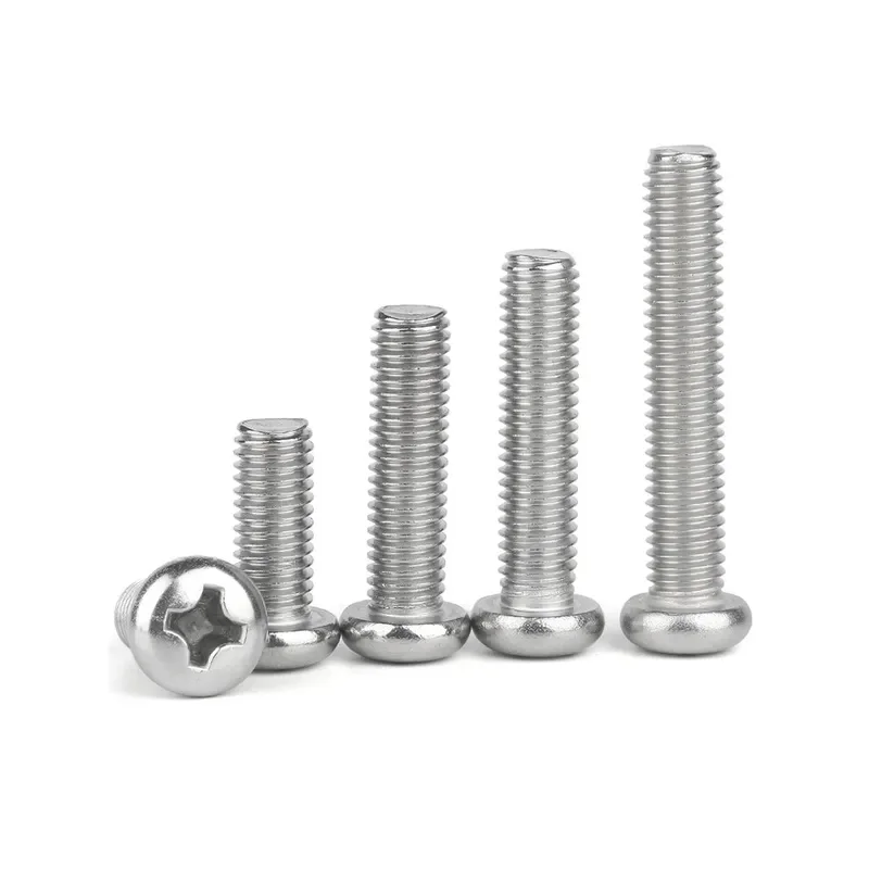 M2 304 Stainless Steel Cross Recessed Pan Head Machine Screws / DIN7985 Phillips Round Head Bolts 3-50mm Lengths
M2 304 Stainless Steel Cross Recessed Pan Head Machine Screws / DIN7985 Phillips Round Head Bolts 3-50mm Lengths
