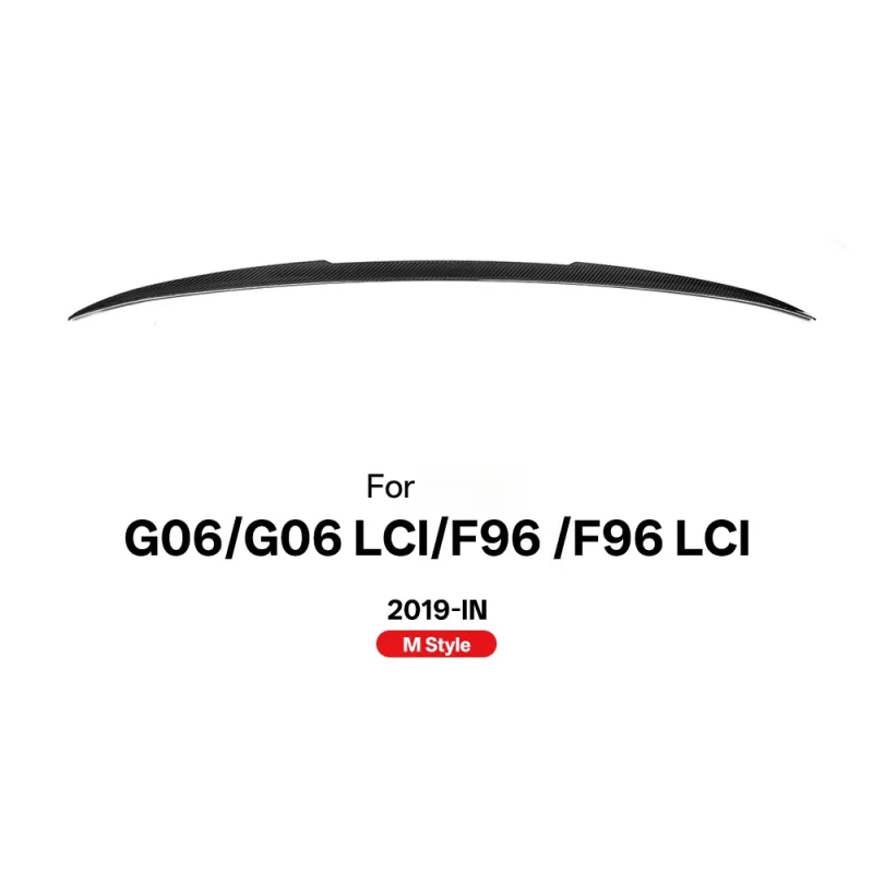Real Dry Carbon Fiber Rear Trunk Roof Spoiler Boot Wing G06/G06 LCI X6M F96/F96 LCI MP Style 2019-IN
Real Dry Carbon Fiber Rear Trunk Roof Spoiler Boot Wing G06/G06 LCI X6M F96/F96 LCI MP Style 2019-IN