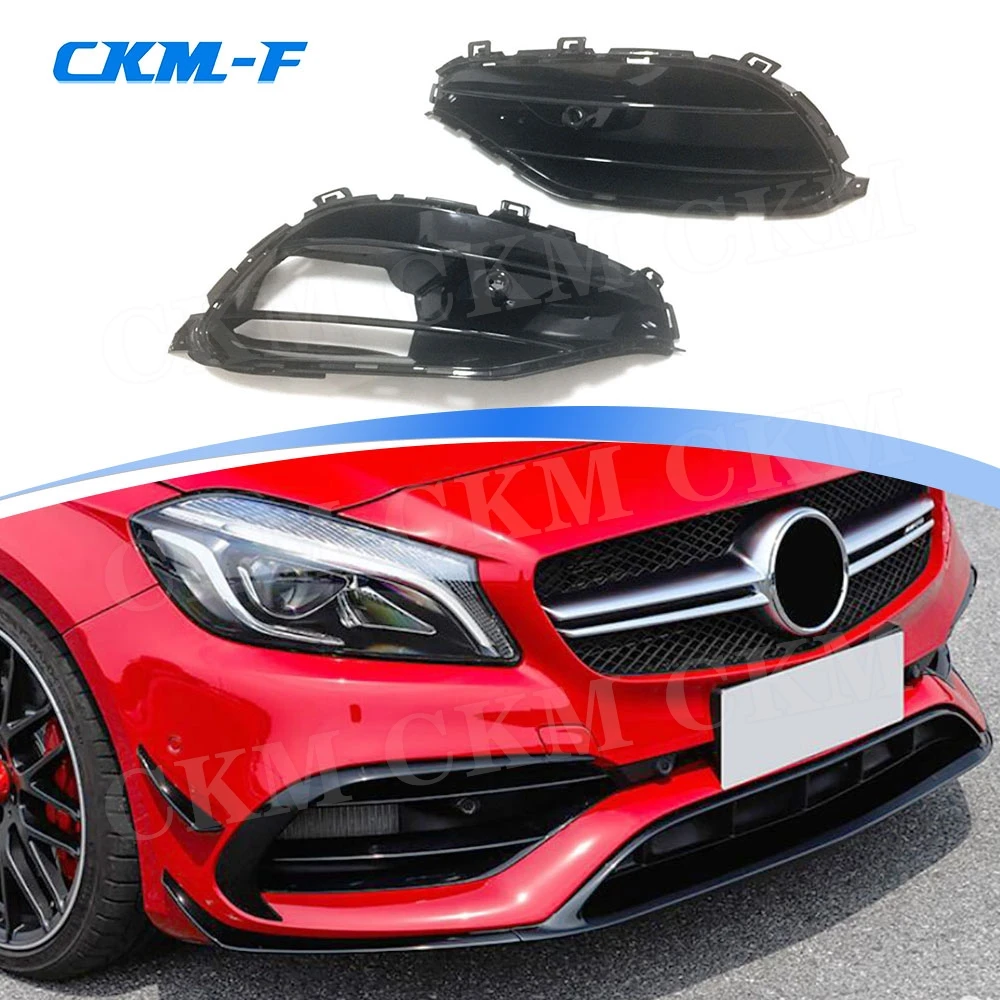 ABS Material Front Bumper Foglamp Cover Canards Trims for Benz A Class W176 A45 AMG 2016 2017 Car Bodykits Accessories
ABS Material Front Bumper Foglamp Cover Canards Trims for Benz A Class W176 A45 AMG 2016 2017 Car Bodykits Accessories