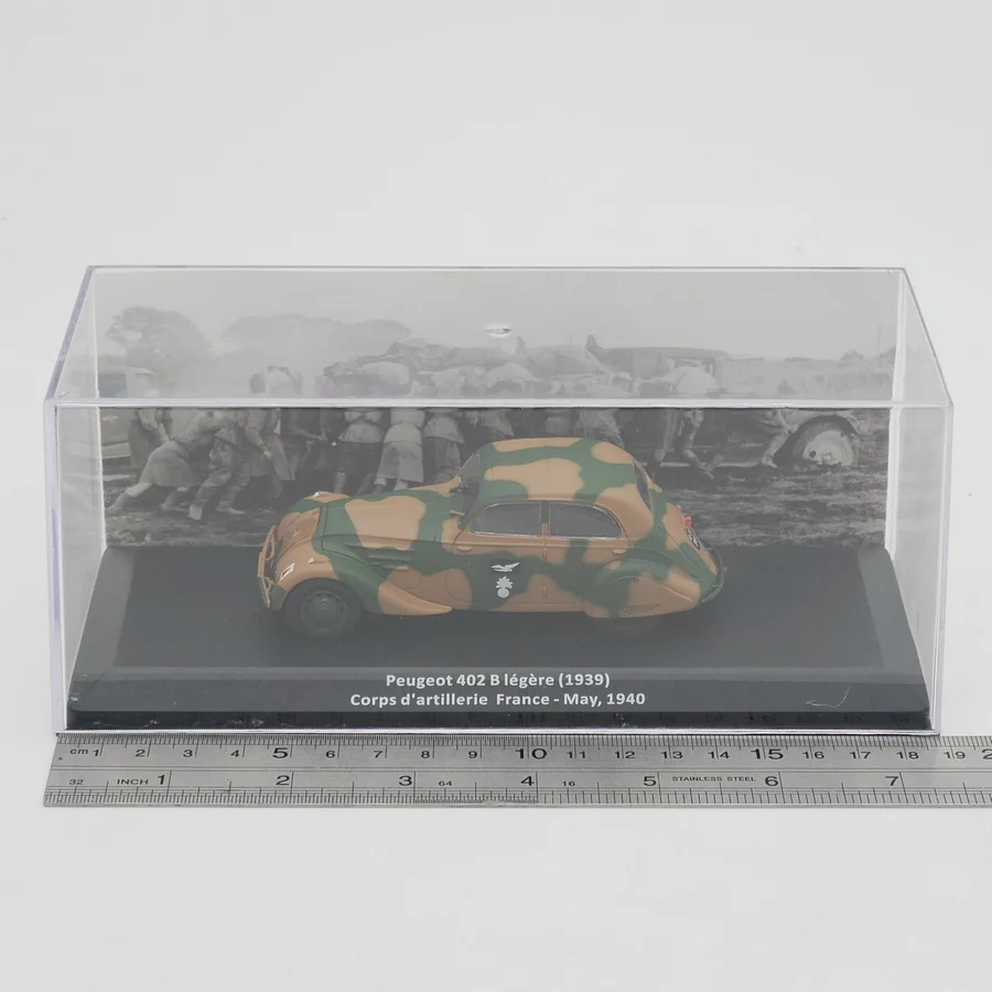 Diecast Ixo 1:43 Scale Peugeot 402 B Peugeot World War II French Military Car Alloy Car Model Collectible Toy Gift Souvenir
Diecast Ixo 1:43 Scale Peugeot 402 B Peugeot World War II French Military Car Alloy Car Model Collectible Toy Gift Souvenir