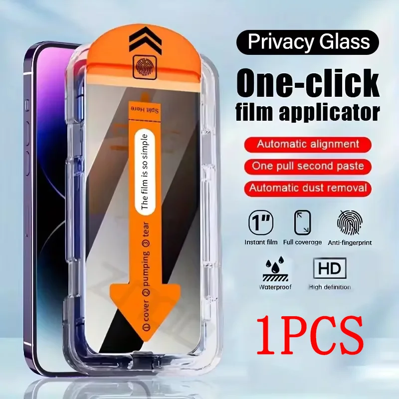 Automatic Installation Anti-peep Screen Protector For iPhone 16 15 Pro Max 14 13 12 11 Pro 15 14 8 7 6 6s Plus XR XS XS Max Film
Automatic Installation Anti-peep Screen Protector For iPhone 16 15 Pro Max 14 13 12 11 Pro 15 14 8 7 6 6s Plus XR XS XS Max Film