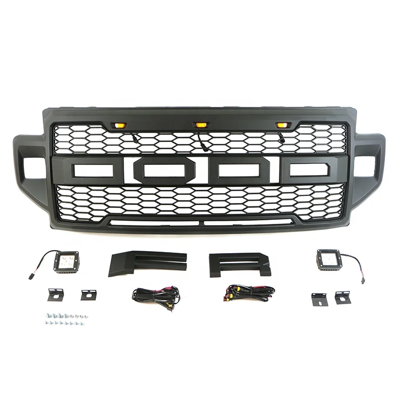 4x4 Off Road Auto Parts Other Exterior Accessories Front Grill Car Grille With Side Lights Fit For F250 2021-2022
4x4 Off Road Auto Parts Other Exterior Accessories Front Grill Car Grille With Side Lights Fit For F250 2021-2022