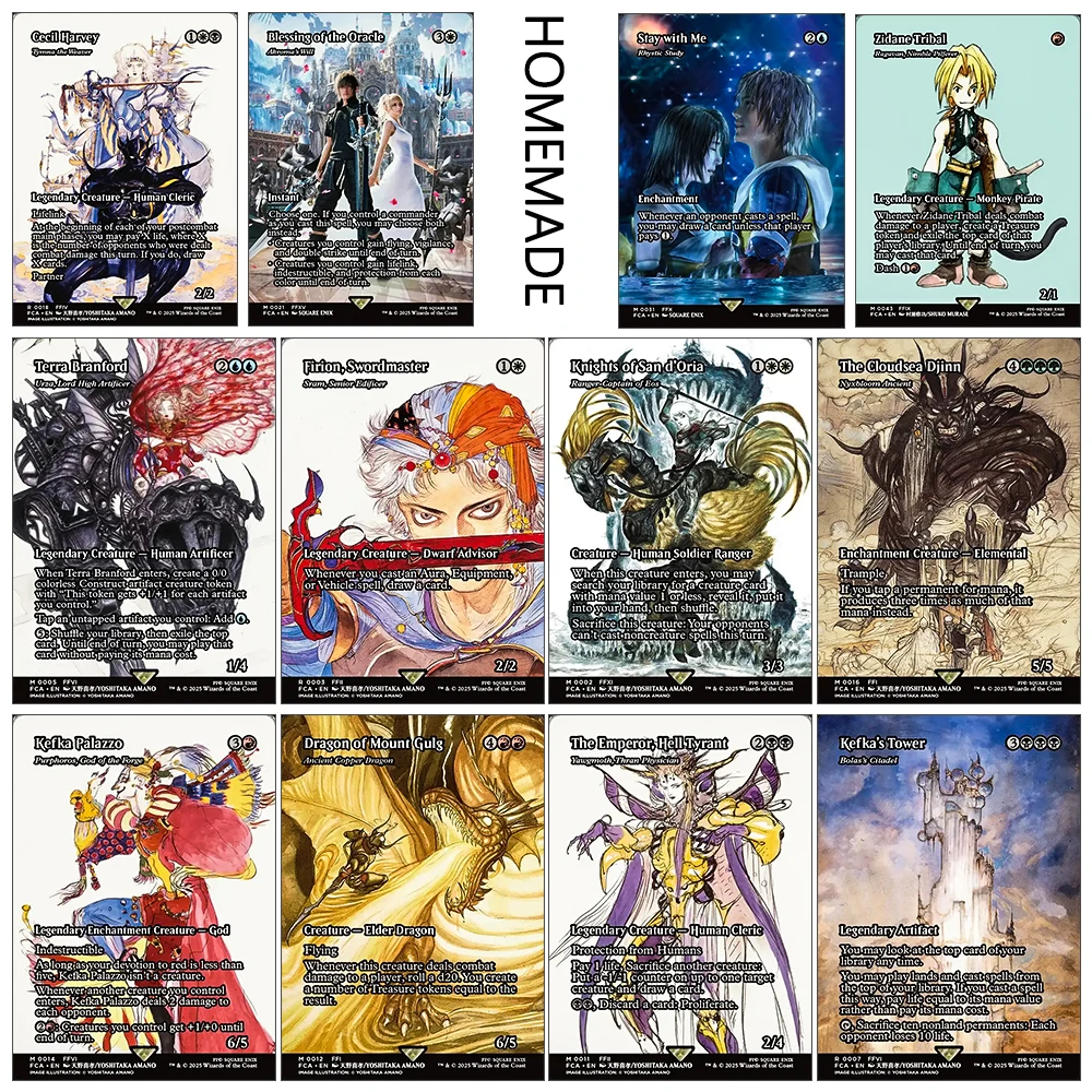 Magic The Gatherings Storms DIY самодельная Коллекционные карточные настольные игры игрушки Firion Cloud Strife Tidus Terra Иранфорд 17 шт.
Magic The Gatherings Storms DIY самодельная Коллекционные карточные настольные игры игрушки Firion Cloud Strife Tidus Terra Иранфорд 17 шт.