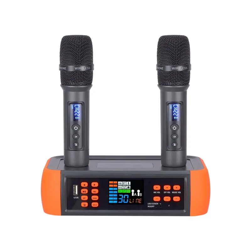 B24B D80 Multi Channel DSP Microphone Anti Whistling Reverb Bluetooth Wireless Microphone Singing Home Microphone US Plug
B24B D80 Multi Channel DSP Microphone Anti Whistling Reverb Bluetooth Wireless Microphone Singing Home Microphone US Plug