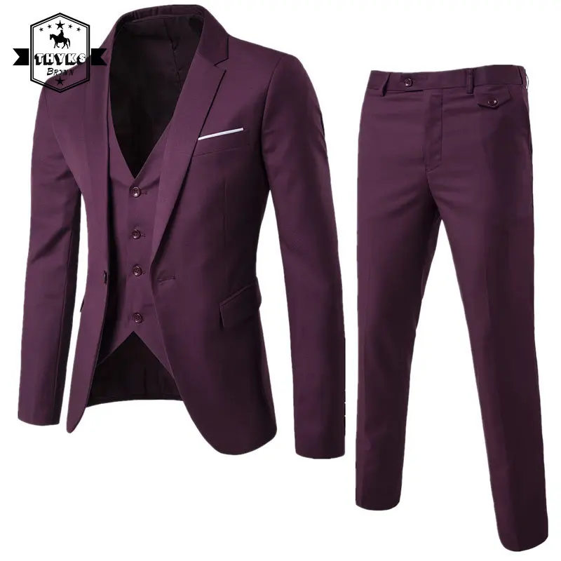 Business Three-piece Suit Mens (Jacket+Pants+Vest) Loose Single Button Wedding Suit for Men Solid Color Slim Fit Work Wear Suits
Business Three-piece Suit Mens (Jacket+Pants+Vest) Loose Single Button Wedding Suit for Men Solid Color Slim Fit Work Wear Suits