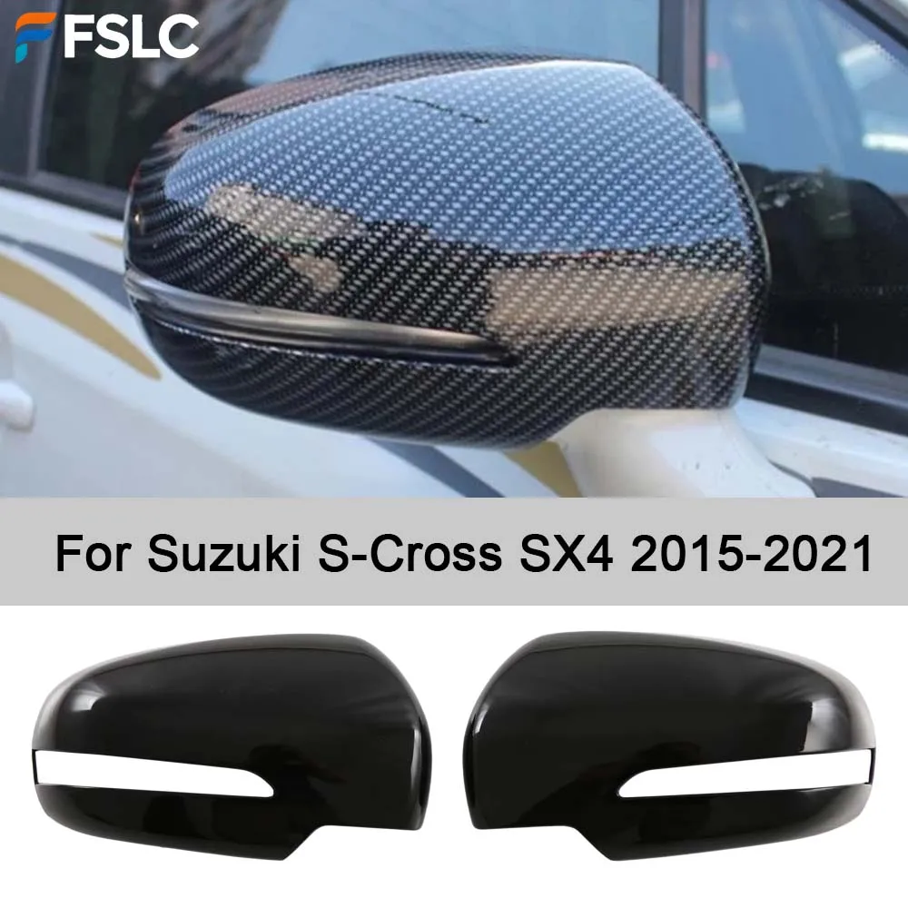 For Suzuki S-Cross SX4 2015-2021 ABS Carbon Black Rearview Mirror Caps, Side Door Mirror Cover Trims Exterior Accessories
For Suzuki S-Cross SX4 2015-2021 ABS Carbon Black Rearview Mirror Caps, Side Door Mirror Cover Trims Exterior Accessories