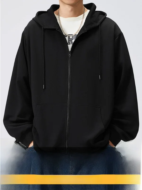 Мужская толстовка с капюшоном на молнии больших размеров, кардиган 300, толстый человек, американский свободный цветной топ, осенне-зимний топ с капюшоном
Мужская толстовка с капюшоном на молнии больших размеров, кардиган 300, толстый человек, американский свободный цветной топ, осенне-зимний топ с капюшоном