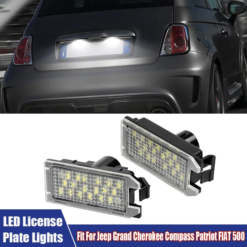 Светодиодсветильник ка для номерного знака 2 шт., подходит для Jeep Grand Cherokee Compass Patriot FIAT 500, автомобильные аксессуары, светодиодная подсветка для номерного знака
Светодиодсветильник ка для номерного знака 2 шт., подходит для Jeep Grand Cherokee Compass Patriot FIAT 500, автомобильные аксессуары, светодиодная подсветка для номерного знака