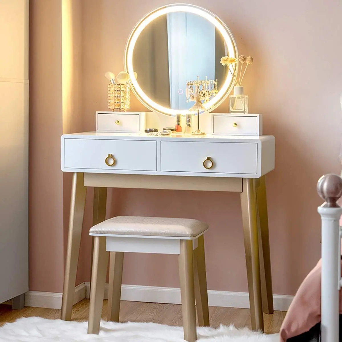 Furniture custom dresser set with touch screen dimmer modern bedroom makeup table
Furniture custom dresser set with touch screen dimmer modern bedroom makeup table