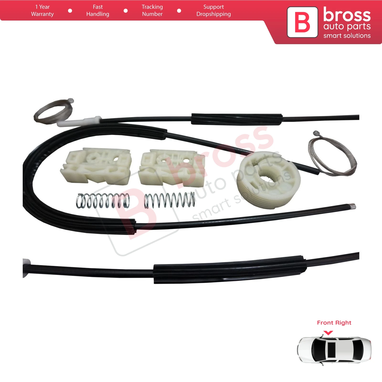 Комплект для ремонта электростеклоподъемника Bross BWR981 + BWR5158 с колесами передней правой двери для C4 Picasso 2006-On
Комплект для ремонта электростеклоподъемника Bross BWR981 + BWR5158 с колесами передней правой двери для C4 Picasso 2006-On