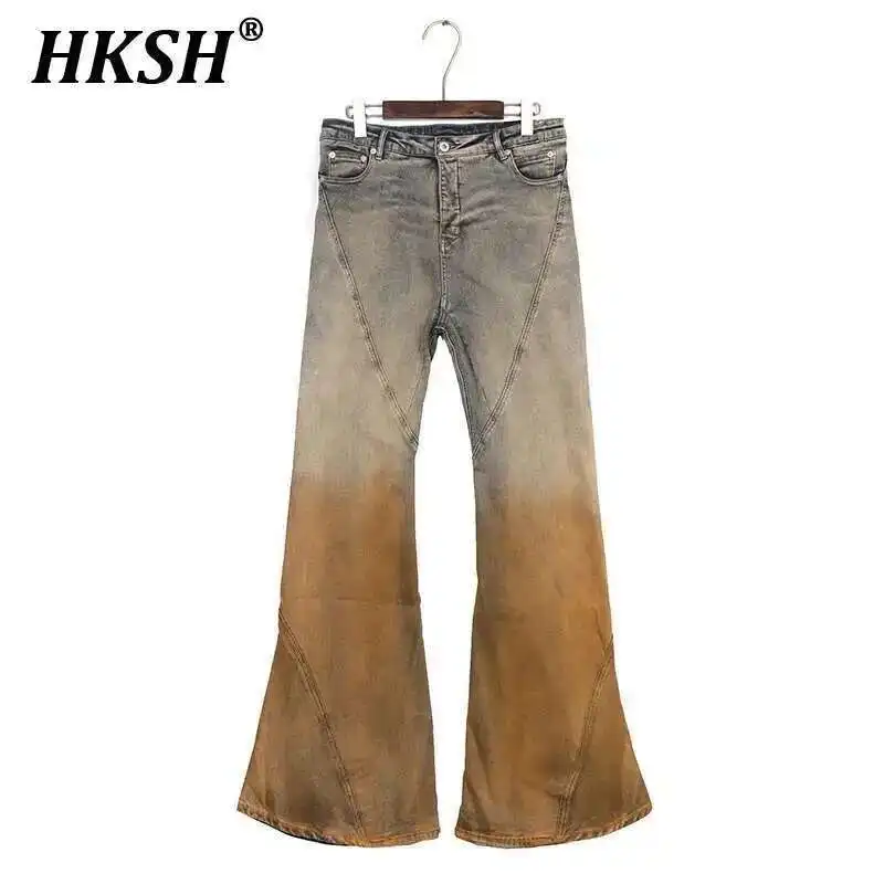 HKSH 2024 Autumn New Men's Tide Dark RO Washed Loose Wide Leg Micro Flared Stacking Gradient Vintage Jeans Contrast Color HK3293
HKSH 2024 Autumn New Men's Tide Dark RO Washed Loose Wide Leg Micro Flared Stacking Gradient Vintage Jeans Contrast Color HK3293