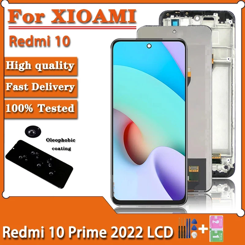 6.5 inche For Xiaomi Redmi 10 2022 21121119SG LCD Touch Panel Screen Digitizer Assembly For Redmi10 Prime 2022 22011119TI LCD
6.5 inche For Xiaomi Redmi 10 2022 21121119SG LCD Touch Panel Screen Digitizer Assembly For Redmi10 Prime 2022 22011119TI LCD