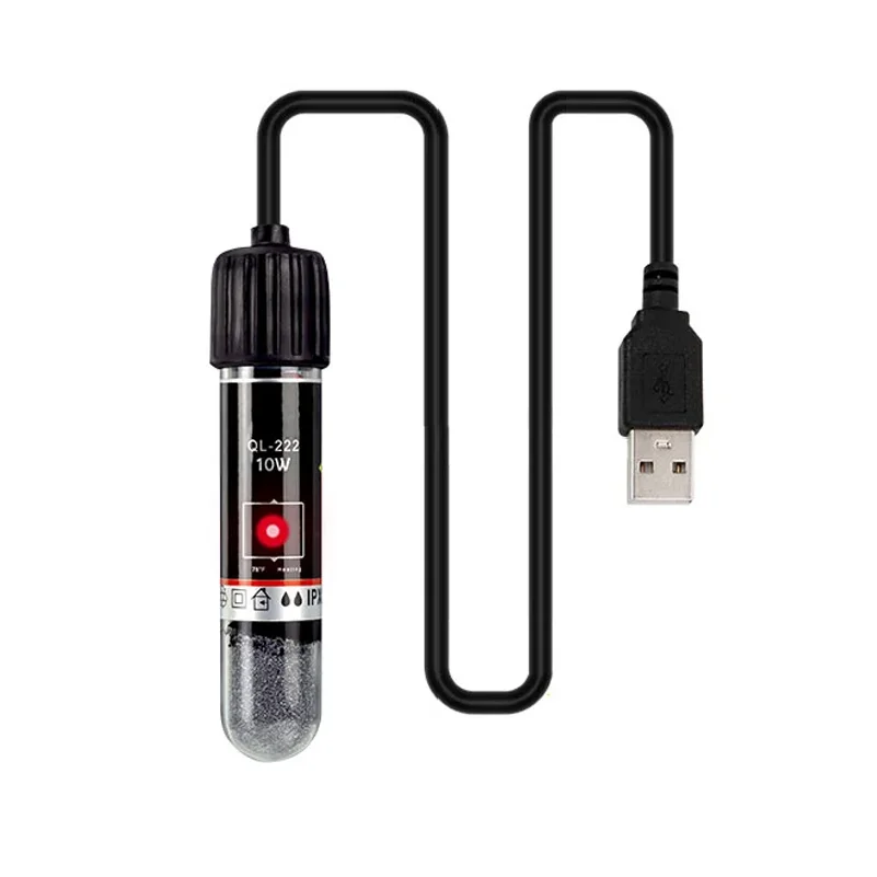 USB Mini Aquarium Heating rod for Small Fish Tank 26°C Constant Temperature Aquarium Heater Submersible Thermostat Heater 10W
USB Mini Aquarium Heating rod for Small Fish Tank 26°C Constant Temperature Aquarium Heater Submersible Thermostat Heater 10W