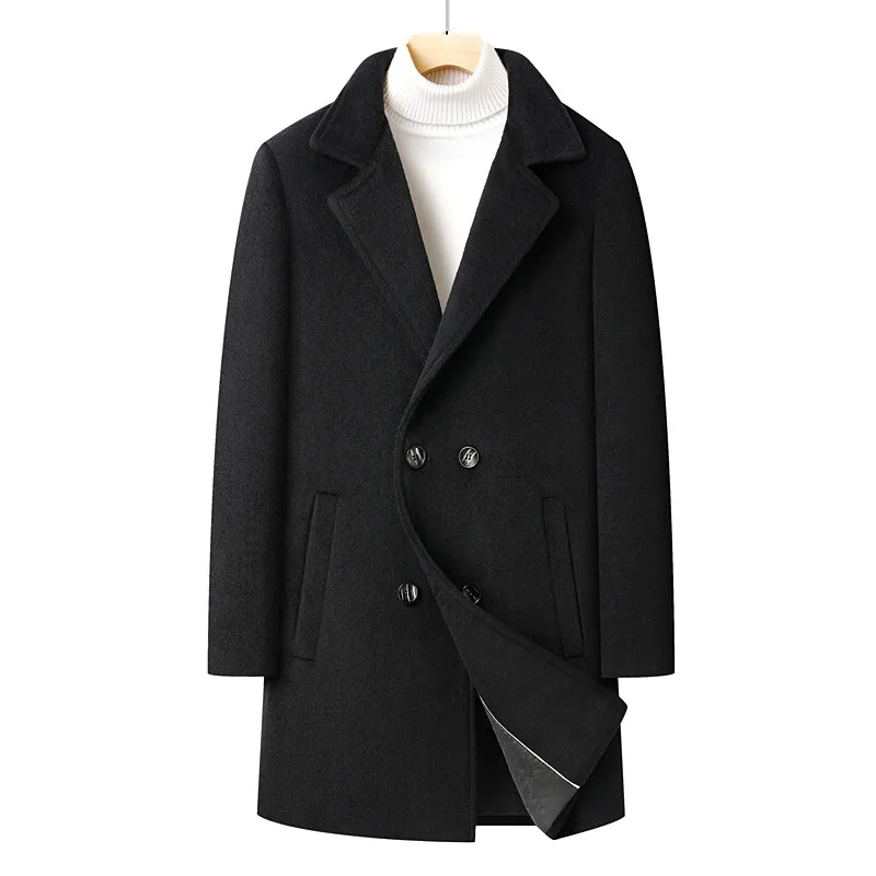Cotton-Thicken Men's Woolen Coats 2025 Winter Business Casual Mid-Length Overcoat Outwear Warm Wool Windbreaker Jackets Clothing
Cotton-Thicken Men's Woolen Coats 2025 Winter Business Casual Mid-Length Overcoat Outwear Warm Wool Windbreaker Jackets Clothing