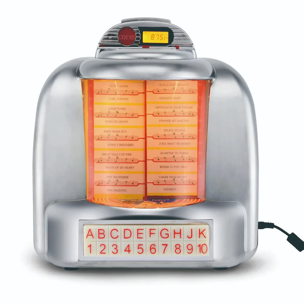 JSY-FP-A01 Mini Desktop Jukebox True Jukebox Feature with Radio USB SD Playback & Bluetooth Consumer Electronics
JSY-FP-A01 Mini Desktop Jukebox True Jukebox Feature with Radio USB SD Playback & Bluetooth Consumer Electronics