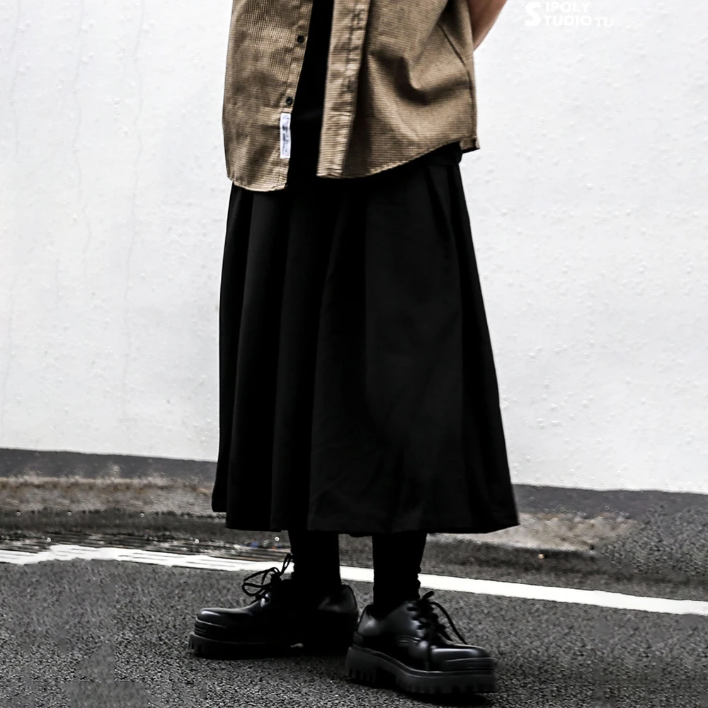 Y2k Dark Gothic Plain Casual Skirt Pants Genderless Spring Fashion Japanese Outdoor Samurai Pants Wide-Leg Pants Unisex 2026 New
Y2k Dark Gothic Plain Casual Skirt Pants Genderless Spring Fashion Japanese Outdoor Samurai Pants Wide-Leg Pants Unisex 2026 New