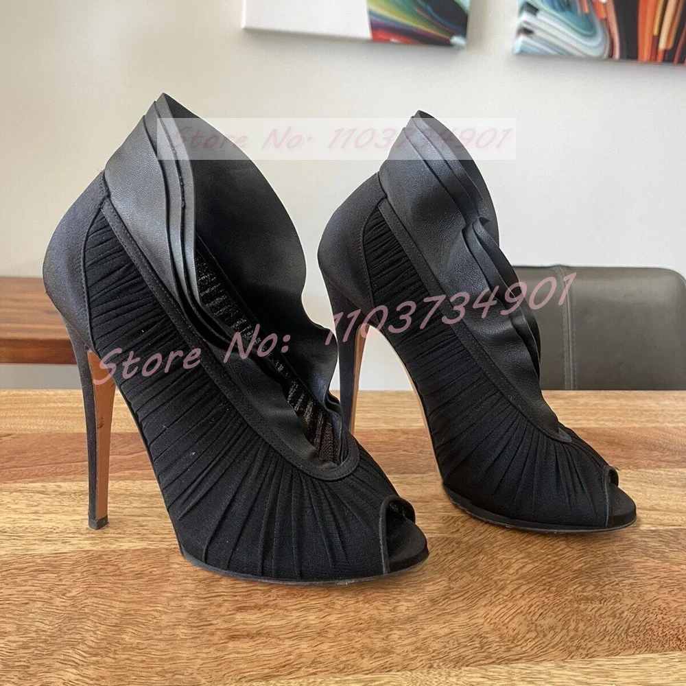 Сетчатые туфли-лодочки с открытым носком, женские модные дышащие туфли без шнуровки на высоком каблуке, новые женские изящные вечерние повседневные туфли большого размера
Сетчатые туфли-лодочки с открытым носком, женские модные дышащие туфли без шнуровки на высоком каблуке, новые женские изящные вечерние повседневные туфли большого размера