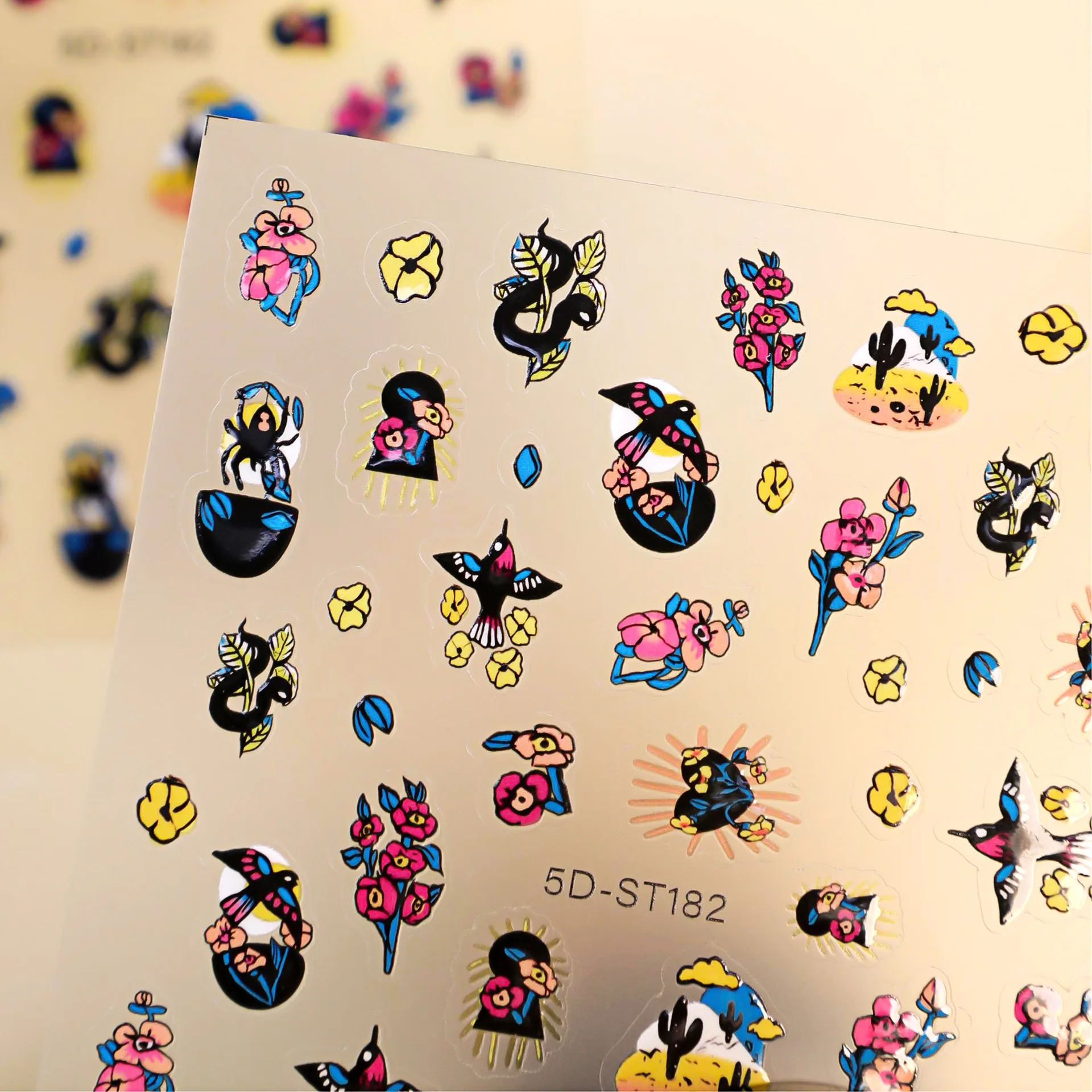 5D Eagle & Desert Stickers - Tribal Snake/Spider/Flower Decals For Nails, Phone, Camera & Journal (Edgy Boho Style)
5D Eagle & Desert Stickers - Tribal Snake/Spider/Flower Decals For Nails, Phone, Camera & Journal (Edgy Boho Style)