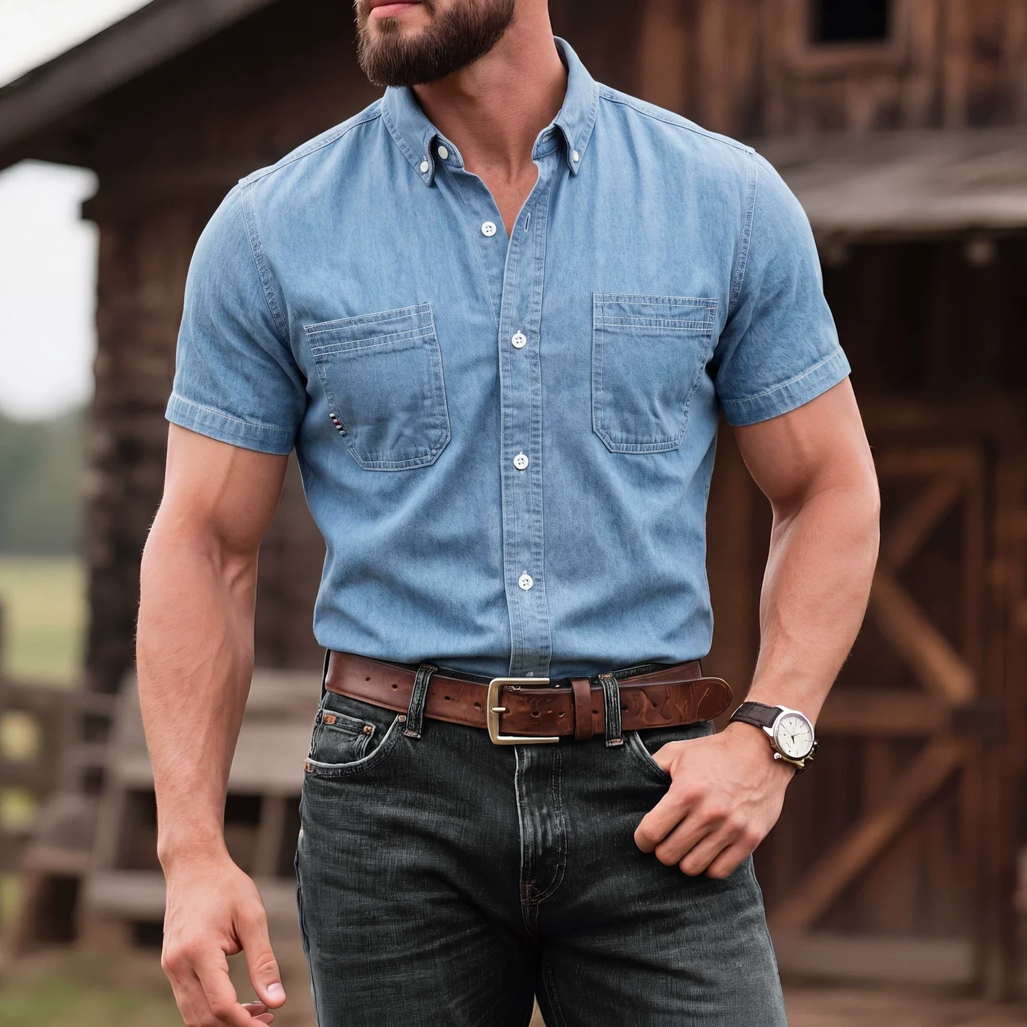 Premium Quality Shirts for Man Cotton Camisa De Cowboy Streetwear Summer Vintage Mens Double Pockets Country Cool Denim Shirts
Premium Quality Shirts for Man Cotton Camisa De Cowboy Streetwear Summer Vintage Mens Double Pockets Country Cool Denim Shirts